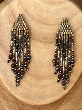 Load image into Gallery viewer, Garnet Tassel Earrings
