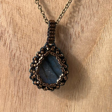 Load image into Gallery viewer, Blue Labradorite &#39;Amulet&#39; Teardrop Pendant
