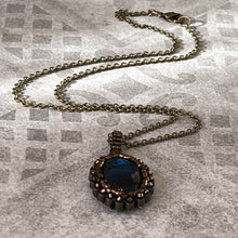 Load image into Gallery viewer, Blue Labradorite ‘Amulet’ Cameo Pendant