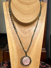 Load image into Gallery viewer, Dusky Rhodonite 'Flower' Pendant