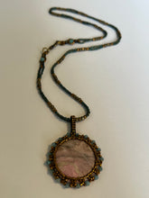 Load image into Gallery viewer, Dusky Rhodonite 'Flower' Pendant