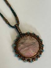 Load image into Gallery viewer, Dusky Rhodonite 'Flower' Pendant