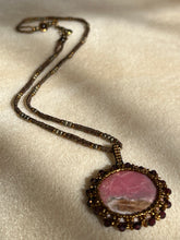 Load image into Gallery viewer, Sunset Rhodonite 'Flower' Pendant