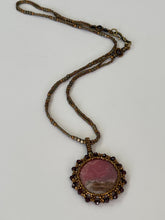 Load image into Gallery viewer, Sunset Rhodonite 'Flower' Pendant