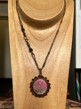 Load image into Gallery viewer, Sunset Rhodonite 'Flower' Pendant