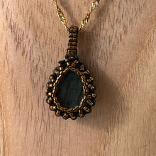 Load image into Gallery viewer, Labradorite &#39;Amulet&#39; Teardrop Pendant