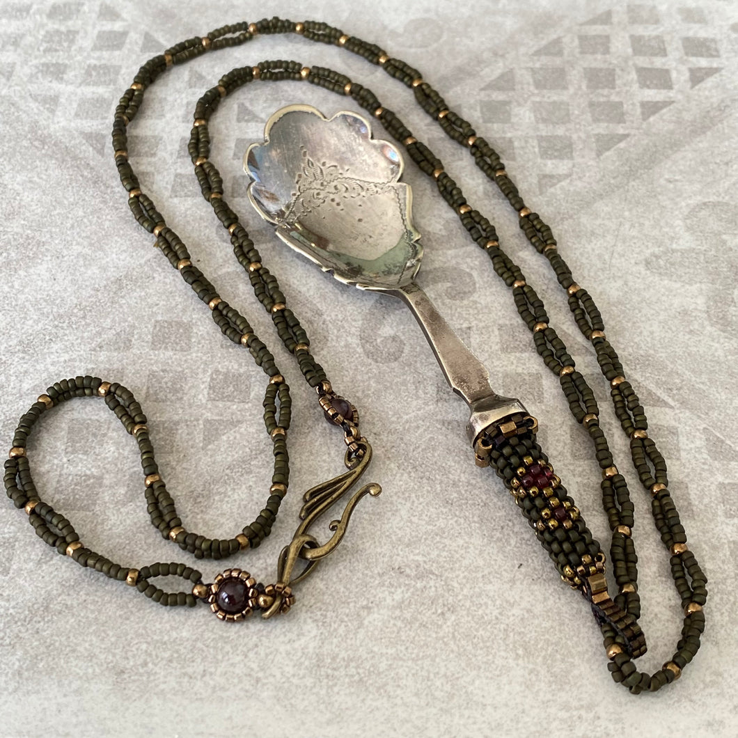 Custom Necklace- Antique Silver Spoon