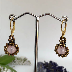 Gemstone Daisy Earrings